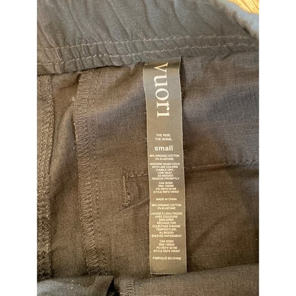 Vuori Pants Women S Ripstop Organic Cotton Stretch Pockets Gray Charcoal Camo H - Picture 9 of 9